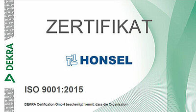 Certificate ISO 9001:2015