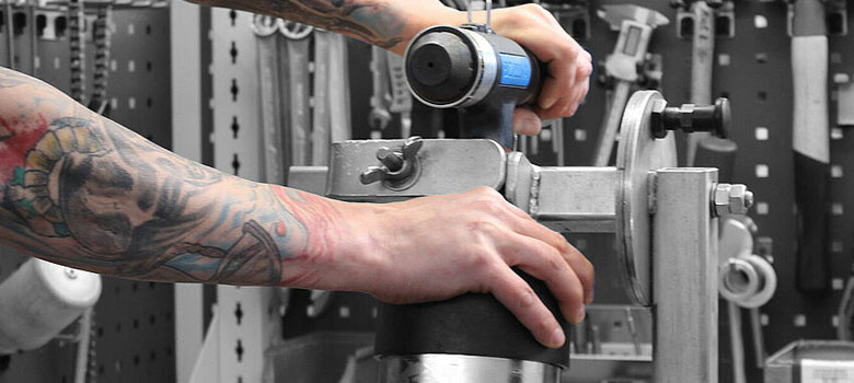 Picture from the workshop. Maintenance and repair.