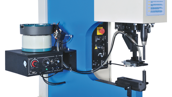 Machine for processing self-piercing and self-clinching parts